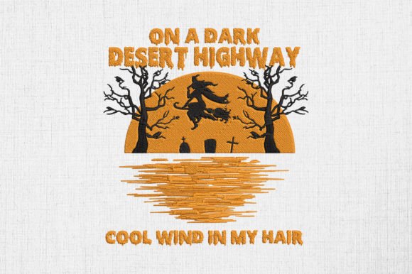 Cool Wind in My Hair Witch Halloween Embroidery Review