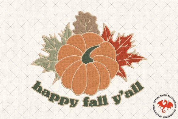 Reviewing Happy Fall Y all for Seasonal Embroidery